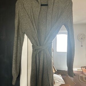 Green Tie-Front Cardigan